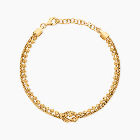 Bracelet Damaris Argent Dor&eacute; A L'Or 750/1000 - Bracelets cha&icirc;nes Femme | Marc Orian