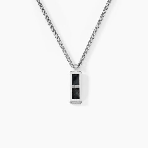 Collier Messy Acier Blanc -  Homme | Marc Orian