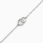 Bracelet Isabel Argent Blanc Oxyde De Zirconium - Bracelets Anneaux Entrelaces Femme | Marc Orian