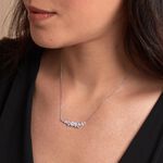 Collier Argent Blanc Precieux Flocon Oxyde De Zirconium - Colliers avec pierres Femme | Marc Orian