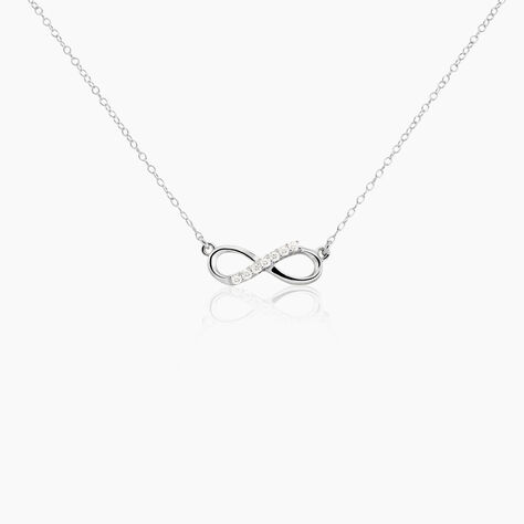 Collier Sohila Argent Blanc Oxyde De Zirconium - Colliers avec pierres Femme | Marc Orian