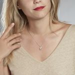 Collier Laurene Argent Blanc Perle De Culture Et Oxyde De Zirconium - Colliers avec pierres Femme | Marc Orian