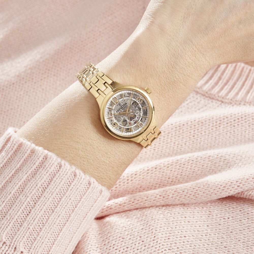Montre Festina Squelette Doré - Montres automatiques Femme | Marc Orian