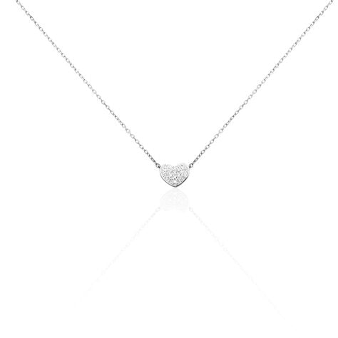 Collier Dimitra Or Blanc Diamant - Colliers avec pierres Femme | Marc Orian
