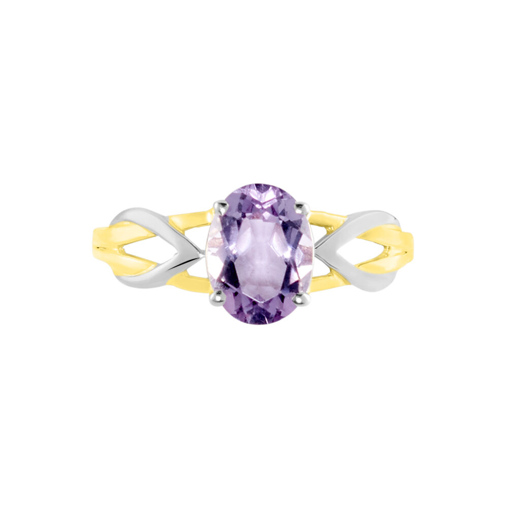 Bague Or Bicolore Bonnie Améthyste - Bagues pierres fines Femme | Marc Orian
