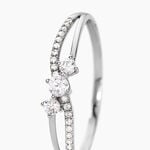Bague Edwige Or Blanc Oxyde De Zirconium - Solitaires Femme | Marc Orian