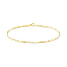 Bracelet Capucin Maille Marine Plate Or Jaune - Bracelets mailles Femme | Marc Orian