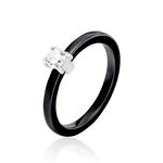 Bague Solitaire Nigelia Argent Blanc Oxyde De Zirconium - Bijoux fantaisie Femme | Marc Orian