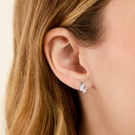 Boucles D'oreilles Puces Ainhoa Or Blanc Diamant - Puces Femme | Marc Orian