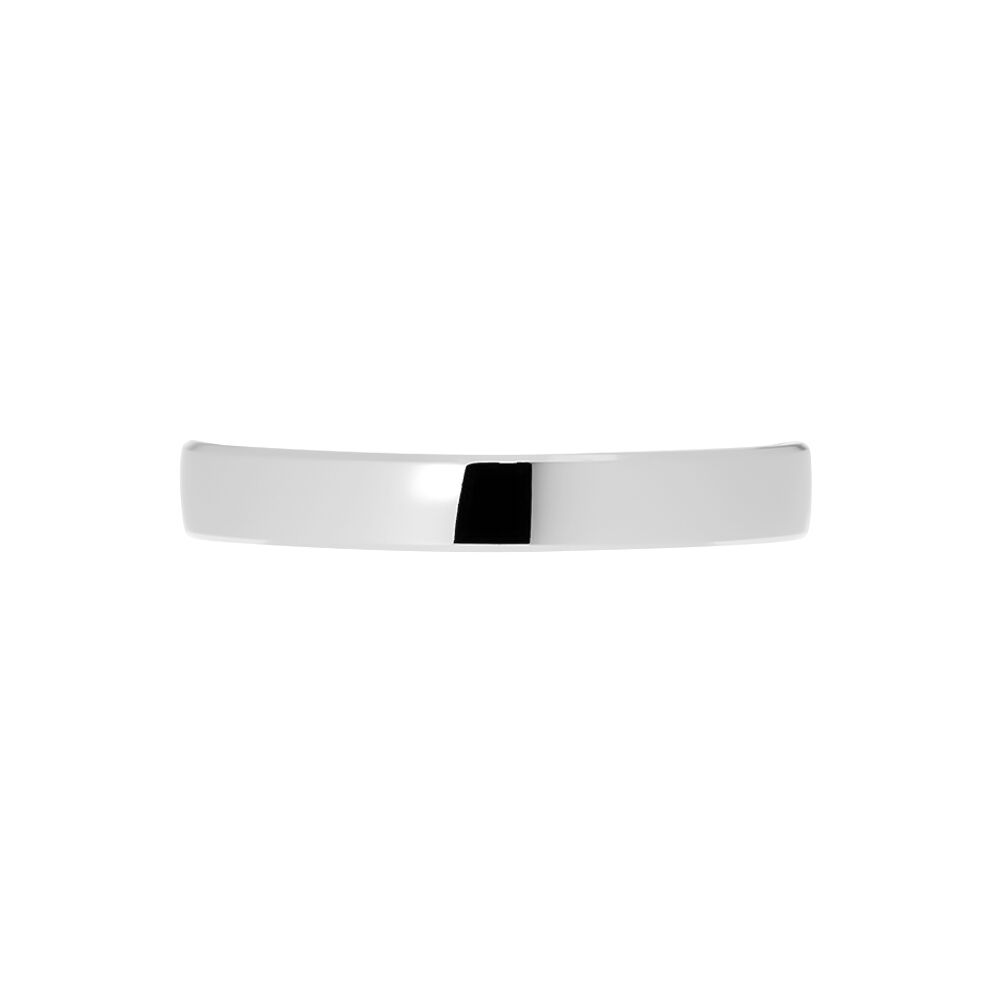 Alliance Ruban Bombe Or Blanc - Alliances classiques Famille | Marc Orian