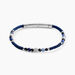 Bracelet Jourdan Arttu Acier Argenté Sodalite Agate - Bracelets cordons Homme | Marc Orian