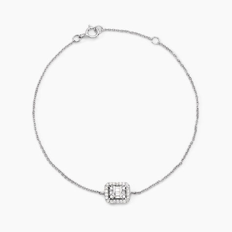 Bracelet Dodie Or Blanc Oxyde De Zirconium - Bracelets cha&icirc;nes Femme | Marc Orian