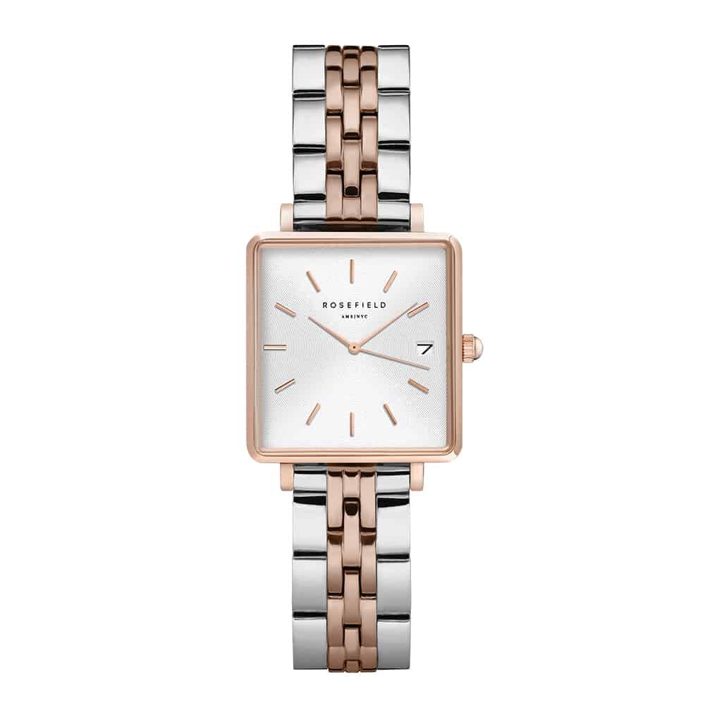 Montre Rosefield The Mini Boxy Blanc - Montres &eacute;tanches Femme | Marc Orian