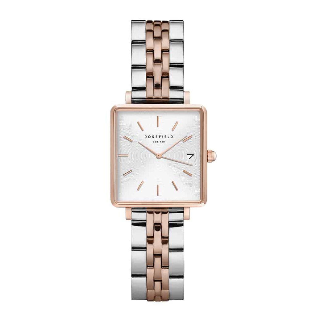 Montre Rosefield The Mini Boxy Blanc - Montres &eacute;tanches Femme | Marc Orian