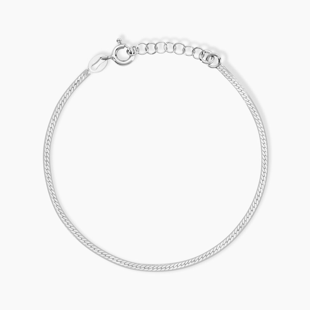 Bracelet Argent Blanc Racilia - Bracelets fantaisie Femme | Marc Orian