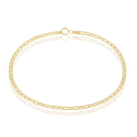 Bracelet Capucin Or Jaune Maille Marine Plate - Bracelets mailles Femme | Marc Orian