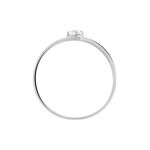Bague Chamirame Or Blanc Oxyde De Zirconium - Solitaires Femme | Marc Orian