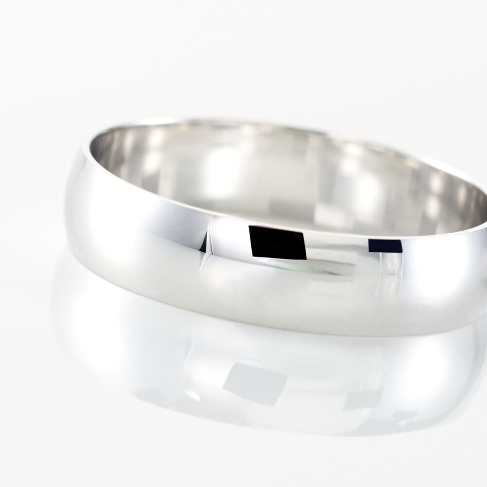 Alliance Irais Demi Jonc Classique Or Blanc - Alliances personnalis&eacute;es Famille | Marc Orian