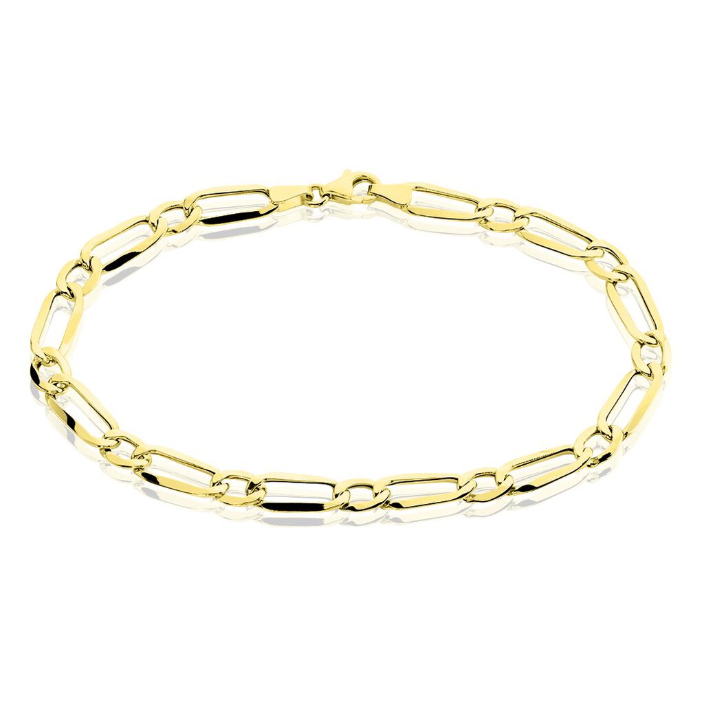 Bracelet Ophelio Maille Alternee 1/1 Or Jaune - Bracelets mailles Homme | Marc Orian