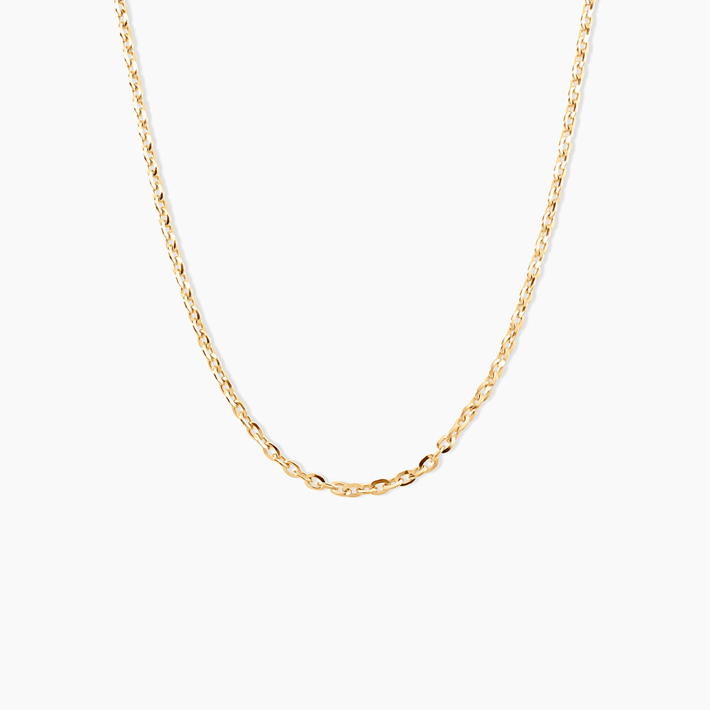 Cha&icirc;ne Igoa Maille For&ccedil;at Diamantee Or Jaune - Chaines Femme | Marc Orian