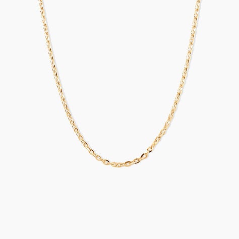 Cha&icirc;ne Igoa Maille For&ccedil;at Diamantee Or Jaune - Chaines Femme | Marc Orian