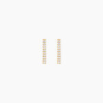 Boucles D'oreilles Pendantes Priscilla Or Jaune Oxyde De Zirconium - Pendantes Femme | Marc Orian