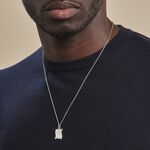 Pendentif Zodiaque Parchemin Argent Blanc - Bijoux personnalis&eacute;s Famille | Marc Orian