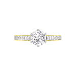 Bague Solitaire Or Jaune Telesphore Oxyde De Zirconium - Solitaires Femme | Marc Orian
