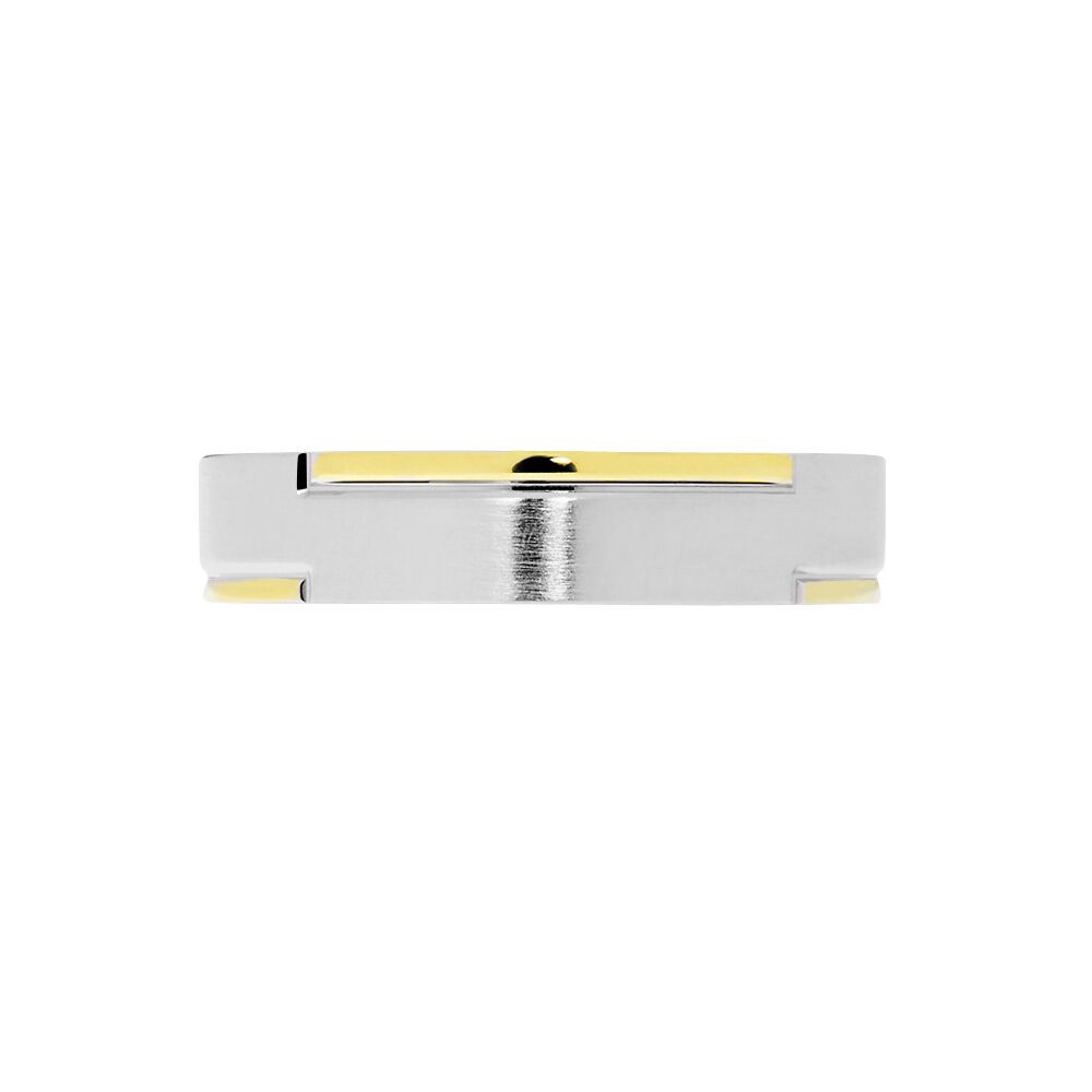 Alliance Mamassa Ruban Plat Or Bicolore - Alliances duo Unisex | Marc Orian