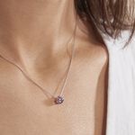 Collier Solitaire Argent Blanc Rio Santa Teresa Oxyde De Zirconium - Colliers solitaires Femme | Marc Orian