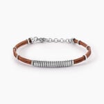Bracelet Cuir De Vache Marron - Bracelets cuir Homme | Marc Orian