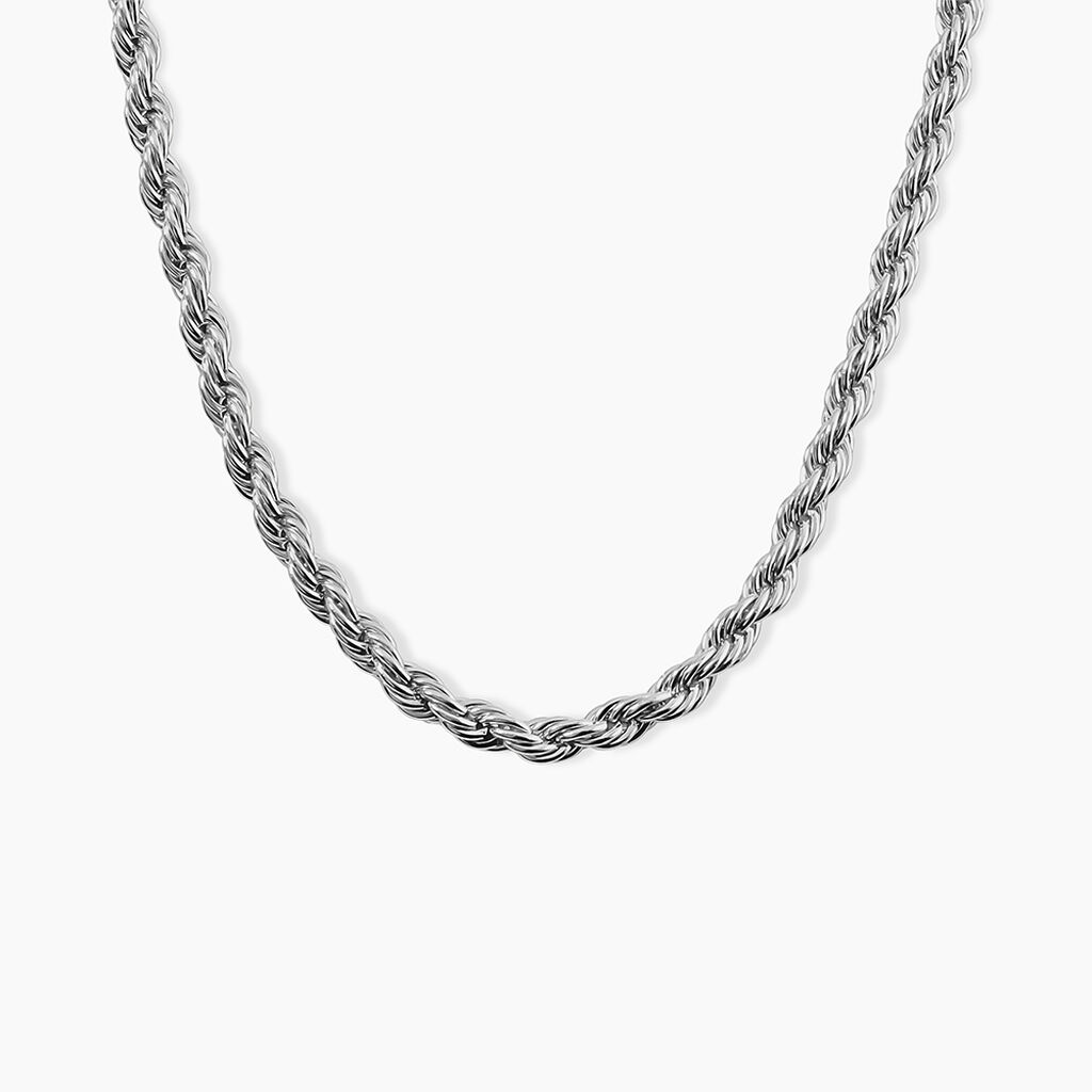 Collier Phebus Him Acier Blanc - Colliers fantaisie Homme | Marc Orian