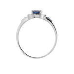 Bague Primevere Or Blanc Saphir Et Diamant - Solitaires Femme | Marc Orian