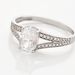 Bague Solitaire Or Blanc Regis Oxyde De Zirconium - Solitaires Femme | Marc Orian