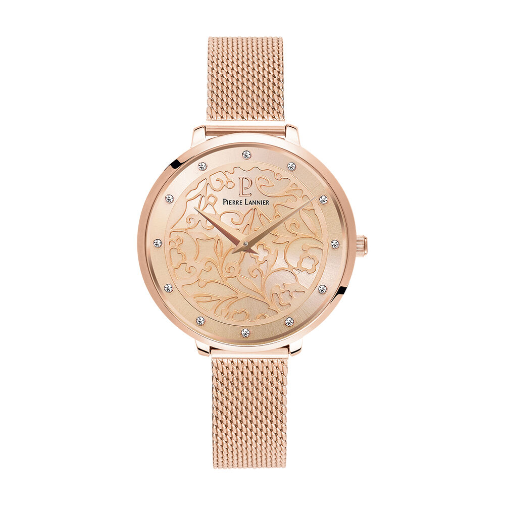Montre Pierre Lannier Eolia Doré Rose - Montres étanches Femme | Marc Orian