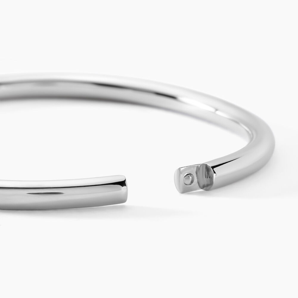 Bracelet Jonc Seville Acier Blanc - Bracelets joncs Femme | Marc Orian