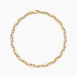 Bracelet Carlo Or Bicolore Maille Marine Ronde - Bracelets mailles Homme | Marc Orian
