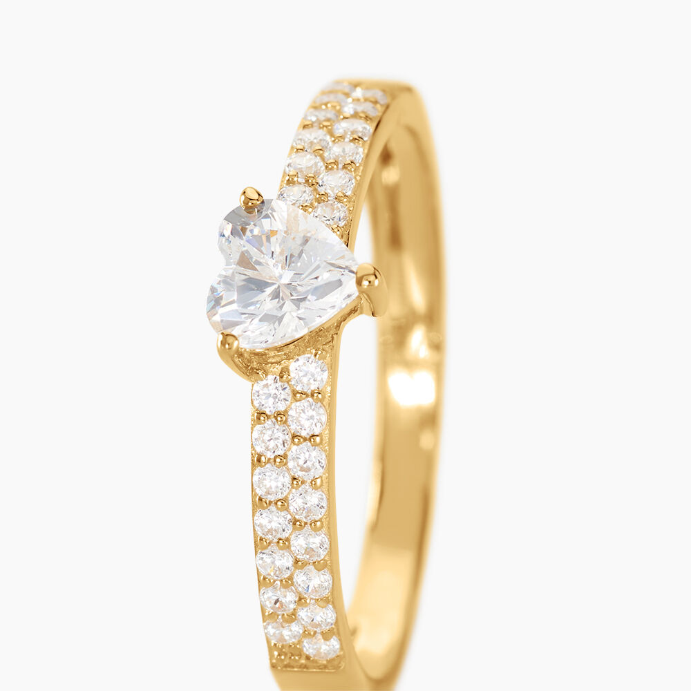 Bague Monelle Or Jaune Oxyde De Zirconium - Solitaires Femme | Marc Orian