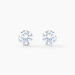 Boucles D'oreilles Puces Eddie Or Blanc Oxyde De Zirconium - Puces Femme | Marc Orian