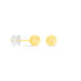 Boucles D'oreilles Puces Fidelia Boule Diamantee Or Jaune - Puces Femme | Marc Orian