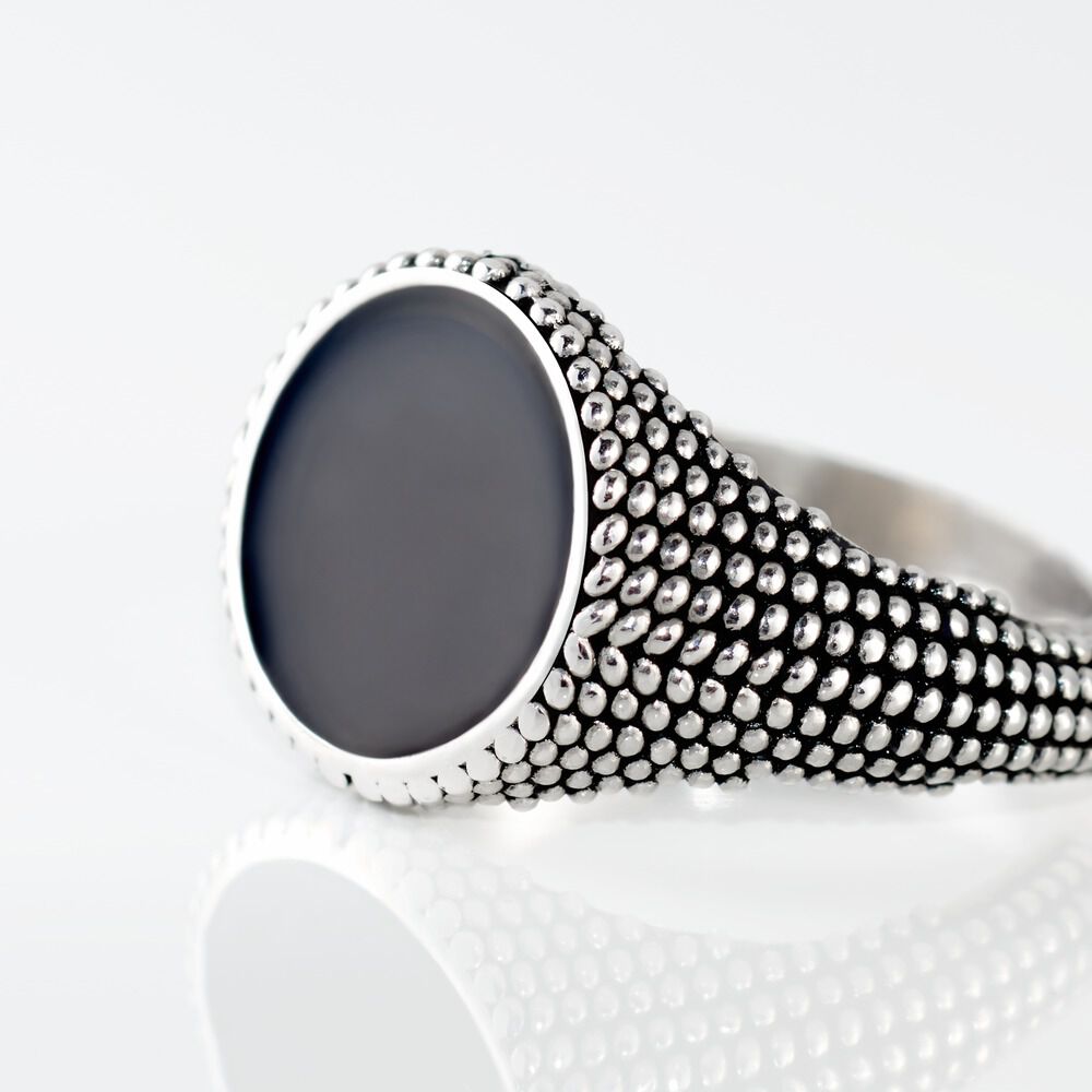 Bague Malek Argent Blanc - Bagues grosses Homme | Marc Orian