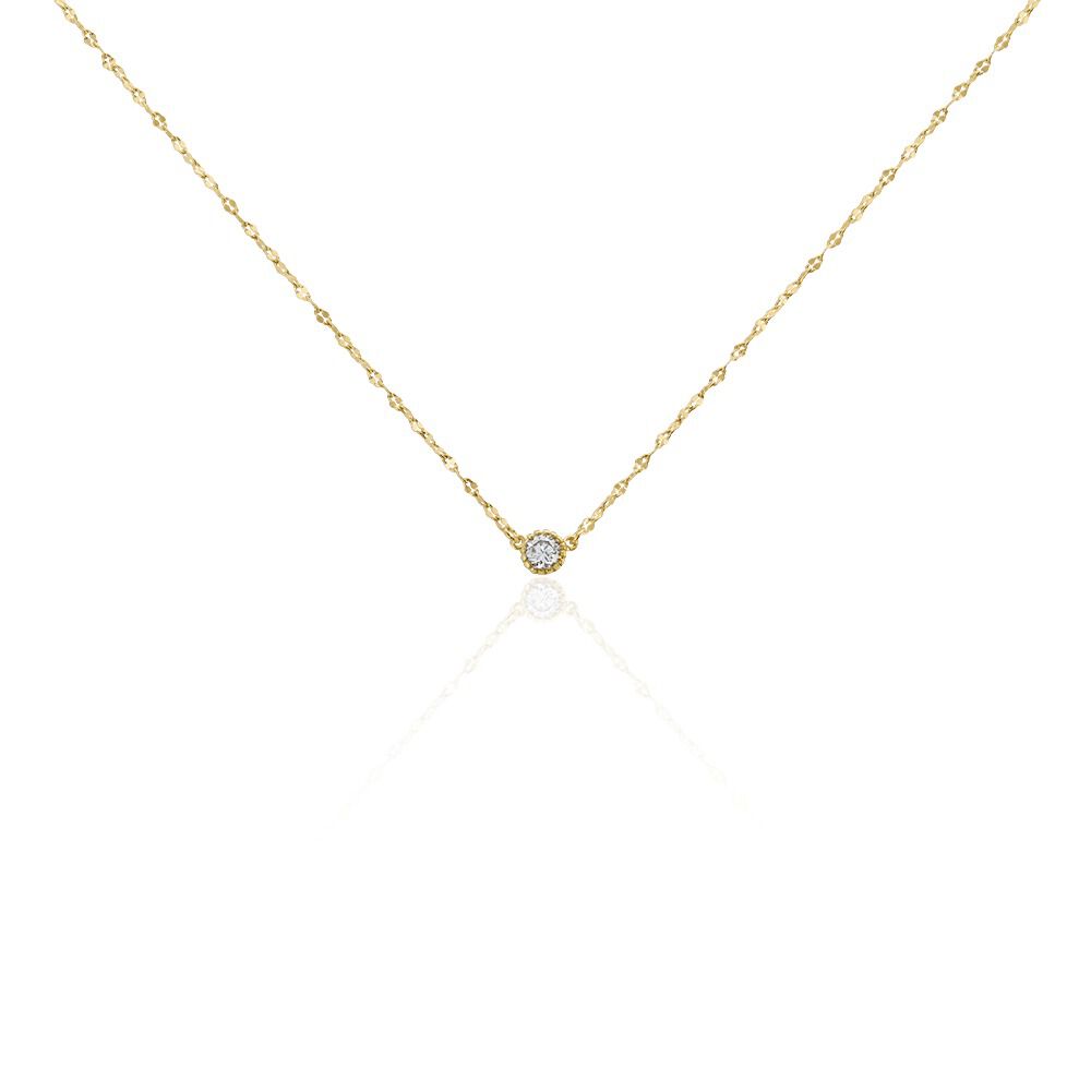 Collier Plaqué Or Jaune Lyn Oxyde De Zirconium - Colliers avec pierres Femme | Marc Orian