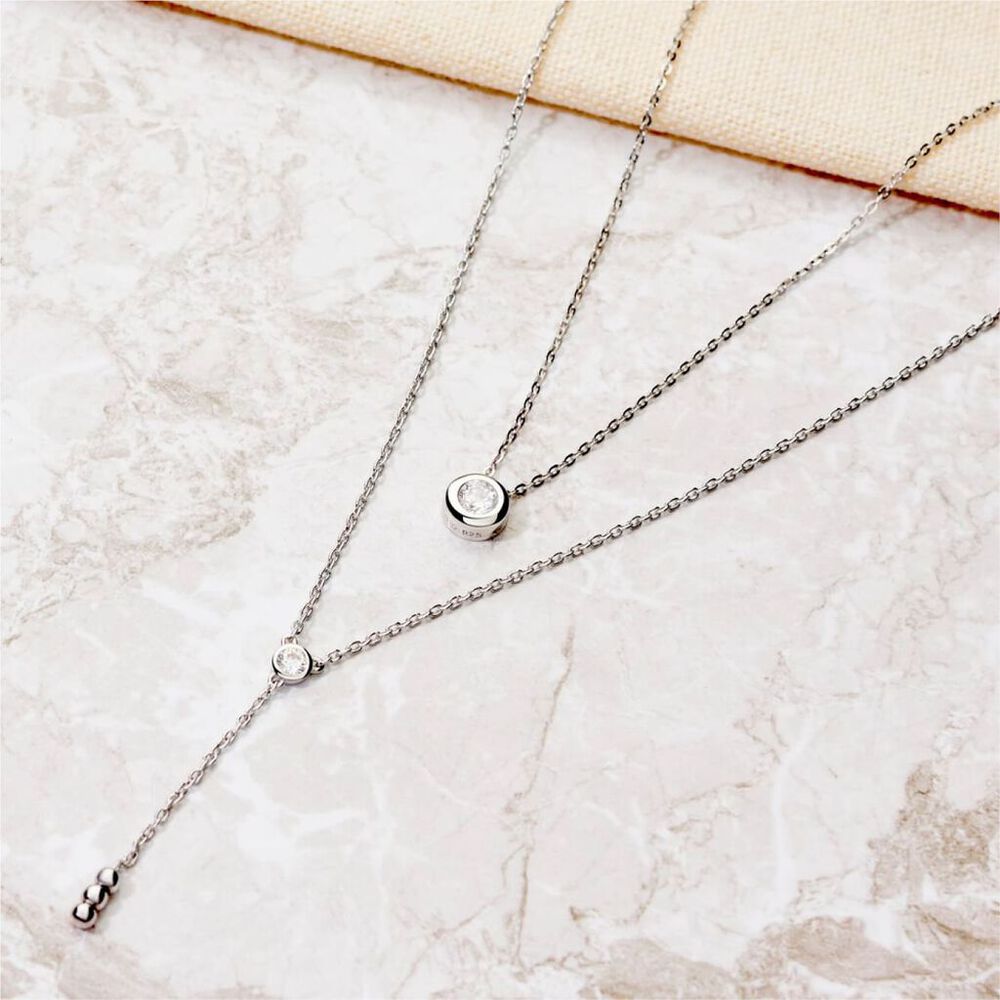 Collier Cate Argent Blanc Oxyde De Zirconium - Colliers solitaires Femme | Marc Orian