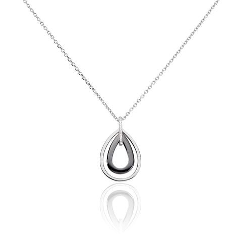 Collier Alican Argent Blanc Oxyde De Zirconium Et Céramique - Colliers avec pierres Femme | Marc Orian