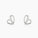 Boucles D'oreilles Puces Arika Argent Blanc Oxyde De Zirconium