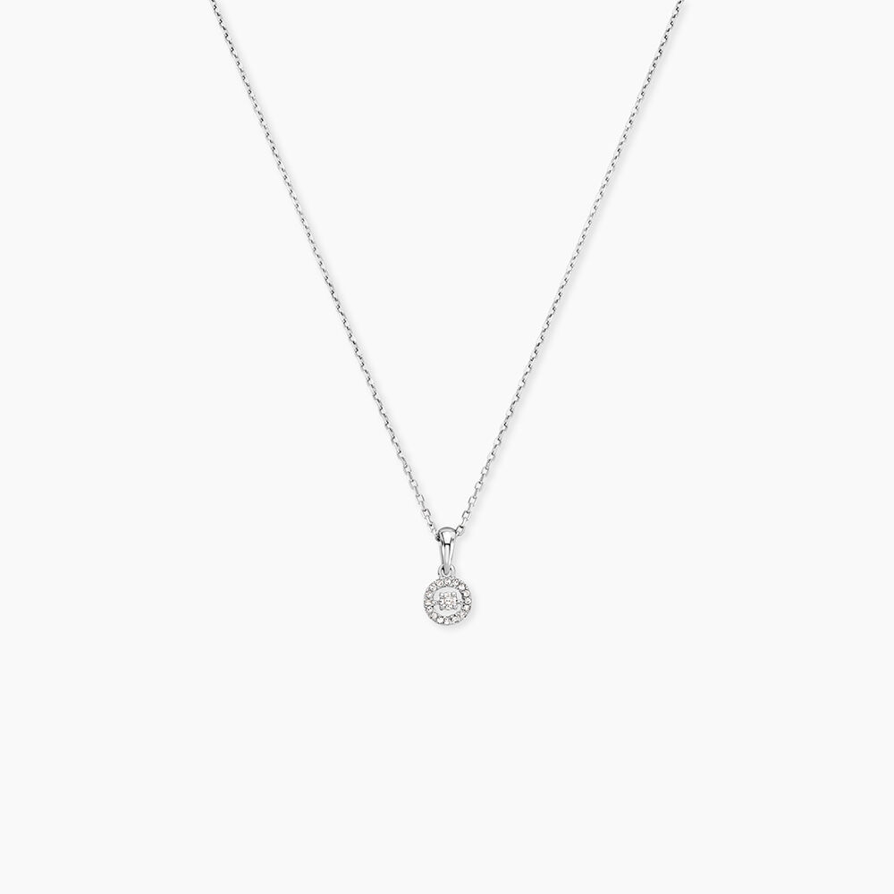 Collier Domitia Or Blanc Diamant - Colliers avec pierres Femme | Marc Orian