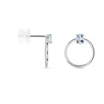 Cr&eacute;oles Kip Or Blanc Topaze - Cr&eacute;oles Femme | Marc Orian