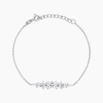 Bracelet Argent Blanc Precieux Flocon Oxyde De Zirconium - Bracelets fantaisie Femme | Marc Orian