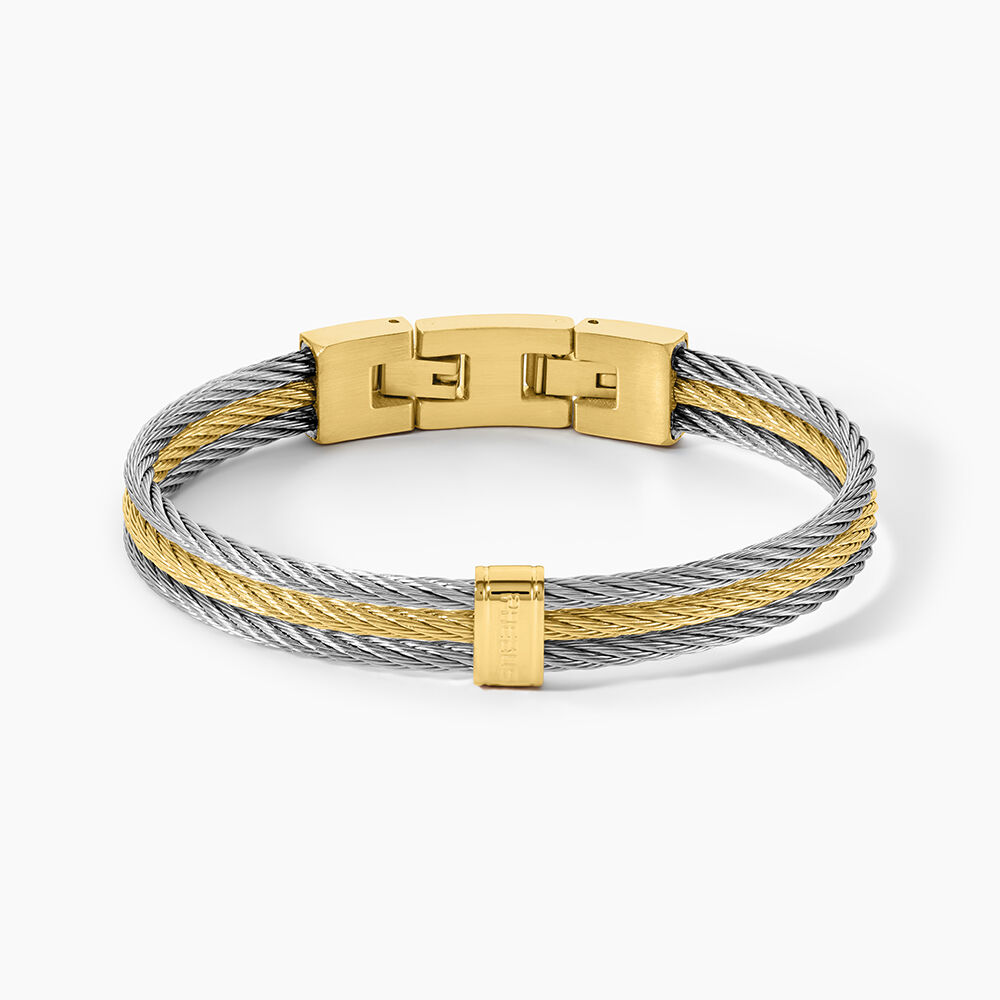 Bracelet Jonc Phebus Him Acier Bicolore - Bracelets joncs Homme | Marc Orian