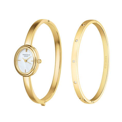 Coffret De Montre Rosefield Studio Bangle Nacre Blanche - Montres &eacute;tanches Femme | Marc Orian